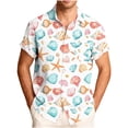 thumbnail image 1 of Awdenio Men's Shirts Summer Beach Hawaiian Shirt Short Sleeve Casual Button Down Tropical Beach Aloha Shirts, 1 of 6