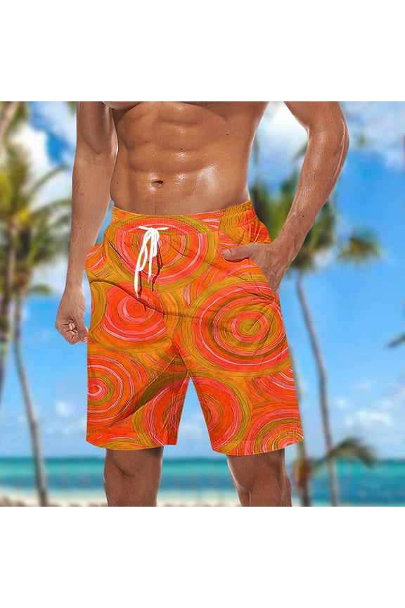Men's Shorts Swim Trunks Mesh Liner Volley Shorts Swimming Trunks Bathing Suit Quick Dry
