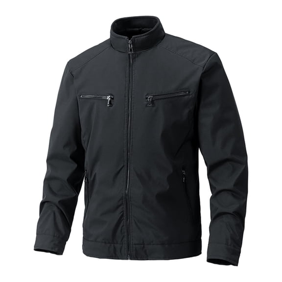 Awdenio Men's Softshell Fleece-lined Jackets/Winter Outdoor Coats/Windbreaker/Medium-weight Zipper Outdoor Leisure Jacket