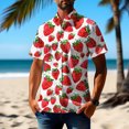 thumbnail image 1 of Awdenio Men's T-Shirts Hawaiian Shirts Short Sleeve,Print Mens Casual Button Down Floral Summer Beach Shirt, 1 of 5