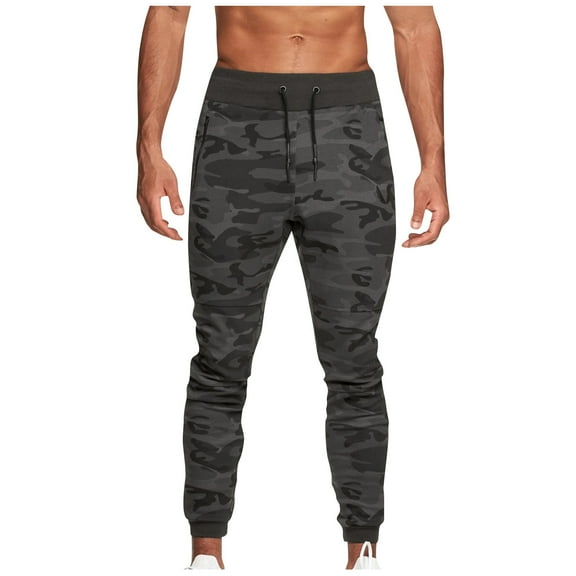 Awdenio Men's and Big Men's Casual Cargo Pants Workout Joggers Stretch Sweatpants Hiking Tactical Slim Leg Pants with Multi Pockets