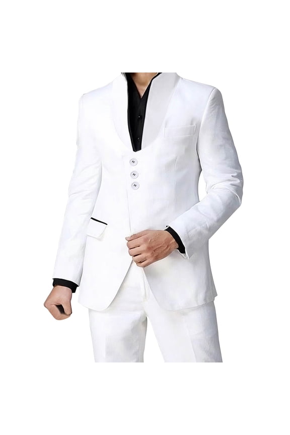 Mens Blazer Slim Fit Blazers Suit Separates Coat Sport Coats with Pockets for Wedding Prom Party