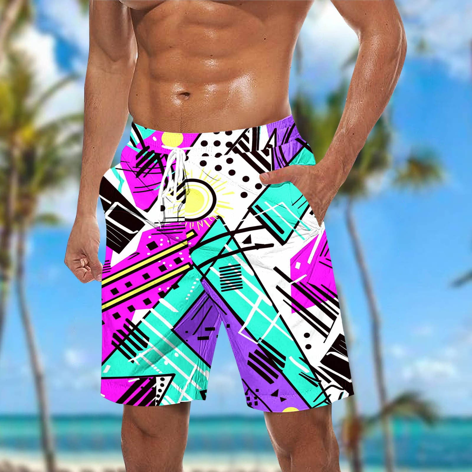 Water Repellent Huk Men's KC Desert Rose Pursuit Volley Swim