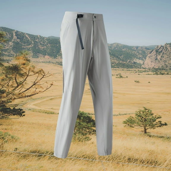 Awdenio Mens Casual Pants Classic Fit Mens Slacks Straight Leg Lightweight Pants with Zipper Pockets for Dress Work