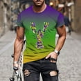Awdenio Mens Clothing Clearance Funny Mardi Gras TShirt Let The