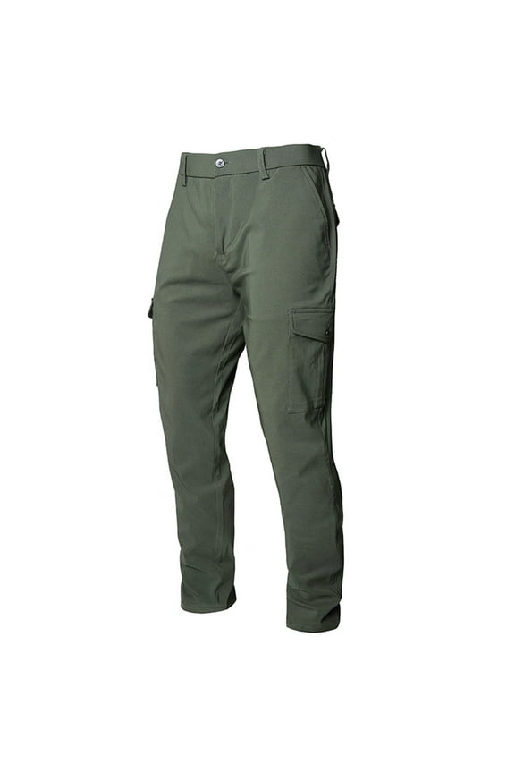 Mens Full Length Pants Fashion Four Seasons Straight Leg Daily Thin Casual Slim Fit Comfortable Business Pants