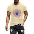 thumbnail image 1 of Awdenio Mens Graphic T-shirts 4Th of July Tshirt Funny USA Graphic Tops Patriotic Casual Short Sleeve Basic Tees, 1 of 5