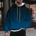thumbnail image 1 of Awdenio Mens Hoodies Sweatshirts Fashion Hip-Hop Gradient 3D Printed Drawstring Hooded Casual Long Sleeve Sweatshirt with Pocket, 1 of 6