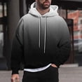 thumbnail image 1 of Awdenio Mens Hoodies Sweatshirts Fashion Hip-Hop Gradient 3D Printed Drawstring Hooded Casual Long Sleeve Sweatshirt with Pocket, 1 of 6