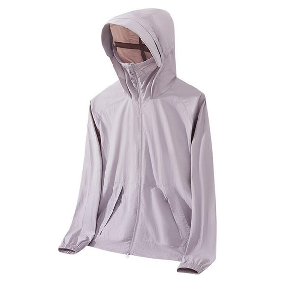 Awdenio Mens Jackets Lightweight Long Sleeve, Sun Protection Hoodies with Pocket, Outdoor Running Hiking Rash Guard