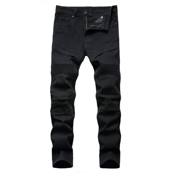 Awdenio Mens Jeans Comfortable Fashion High-end Stretch Light Color Trendy Slim Jeans Trendy Design Machine Washable Street Style