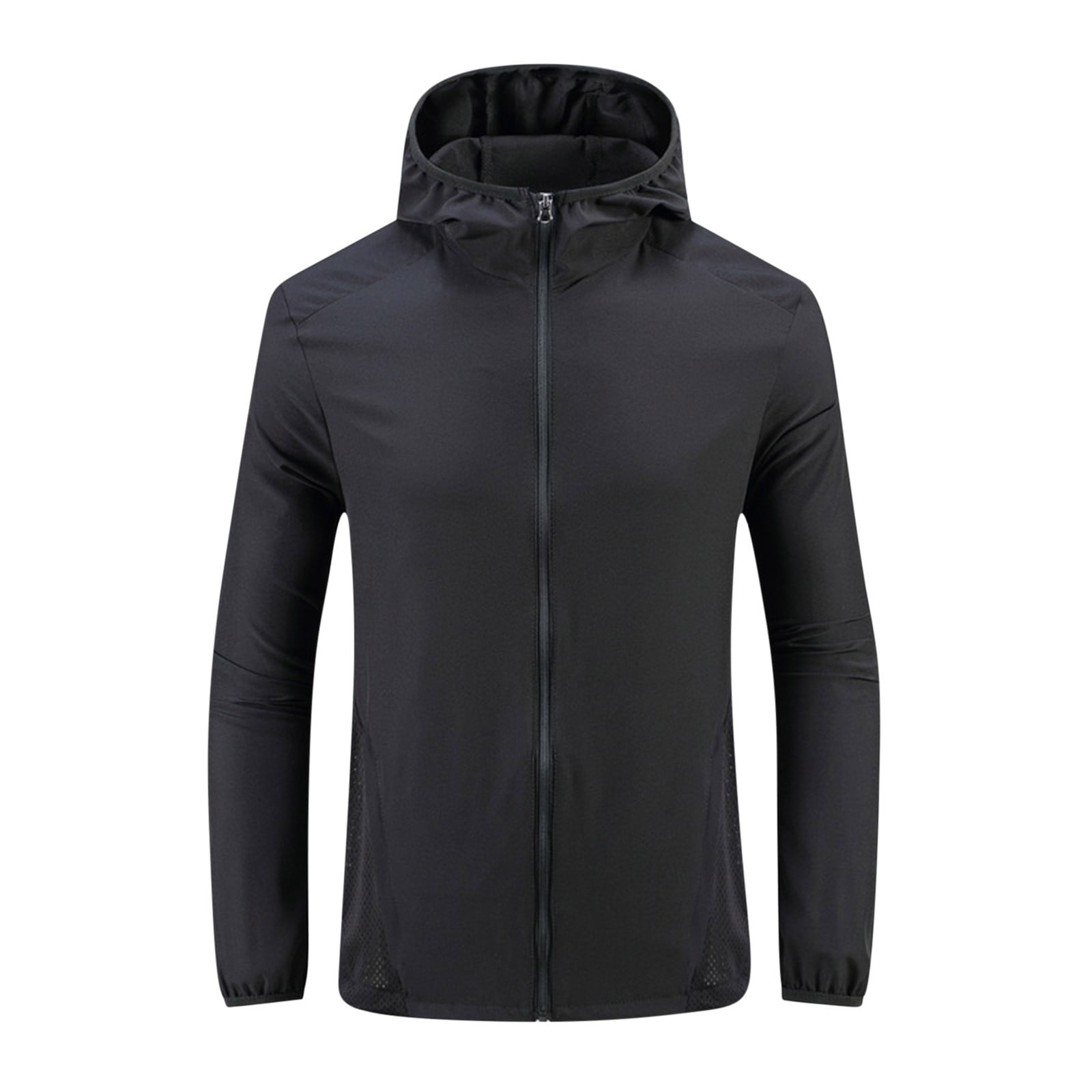 SSAAVKUY Men's Running Jacket Lightweight Water Resistant