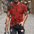 thumbnail image 1 of Awdenio Mens New Fashion Casual Men T-shirt Print Sports Short Sleeve Round-Neck Blouses Shirts for Summer, Sports, Outdoor, 1 of 1