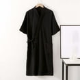 thumbnail image 1 of Awdenio Mens Pajama Robes Pajamas Fashion Robe Bathrobe Three Quarter Sleeve Soft Autumn Pajamas Lounging, and Leisure Activities Cozy Loungewear Silk Satin, 1 of 3