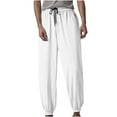 thumbnail image 1 of Awdenio Mens Pants Elastic Waist Casual Pants Summer Loose Fit Sweatpants with Pockets Drawstring, 1 of 2