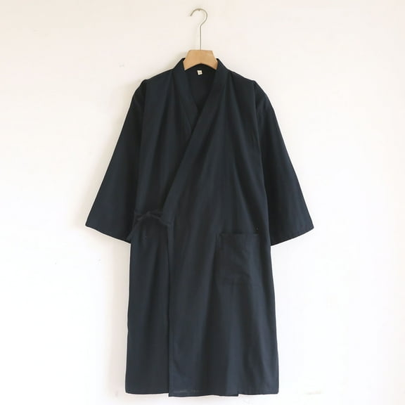 Awdenio Mens Robes Spa Bathrobe Sleepwear Japanese Kimono for Women Loungewear Nightgown Dressing