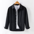 thumbnail image 1 of Awdenio Mens Shirts Button Down Lightweight Shirt Jacket Long Sleeve Overshirts With Flap Pockets, 1 of 6