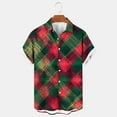 thumbnail image 1 of Awdenio Mens Shirts Christmas Santa Claus Pattern Hawaiian Shirt Beach Tropical Short Sleeve Button Up Shirts Vacation Cruise Summer Clothes,Size 2XL, 1 of 5