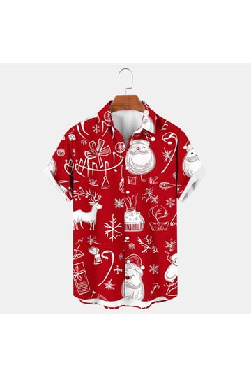 Christmas Dress Shirts for Men Holiday Style