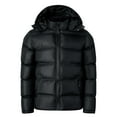 thumbnail image 1 of Awdenio Mens Shirts Plus Size, Men's Puffer Jacket Stand Collar Zip Up Quilted Lightweight Down Coat Winter with Pockets, 1 of 9