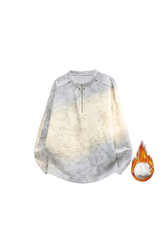 Mens Shirts Quarter Zip Up Pullover Lightweight Oversized Hoodies Vintage Zip Up Workout Long Sleeve