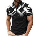 thumbnail image 1 of Awdenio Mens Shirts Short Sleeve Casual T Shirt Color Block Slim Fit Golf Shirts with Pocket, 1 of 5