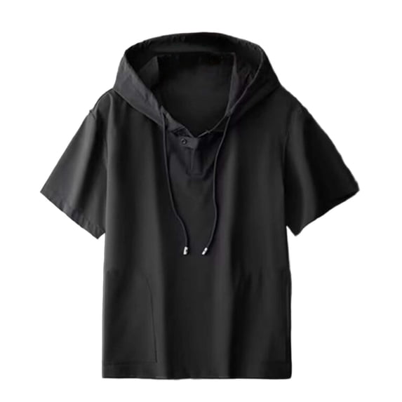 Awdenio Mens Shirts Short Sleeve Hoodies Workout Hooded T-Shirts Athletic Pullover Lightweight Sweatshirt
