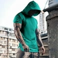 thumbnail image 1 of Awdenio Mens Shirts Workout Hooded Tank Tops Sleeveless Gym Hoodies Muscle Cut Off T-Shirts, 1 of 5