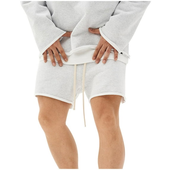 Awdenio Mens Shorts Casual Shorts with Pockets Cotton French Terry Drawstring Summer Workout Casual Lounge Shorts