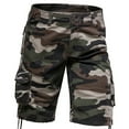 thumbnail image 1 of Awdenio Mens Camo Shorts Stretch Camouflage Camo Below The Knee Shorts for Men Belted Cargo Long Shorts with Pocket, 1 of 6