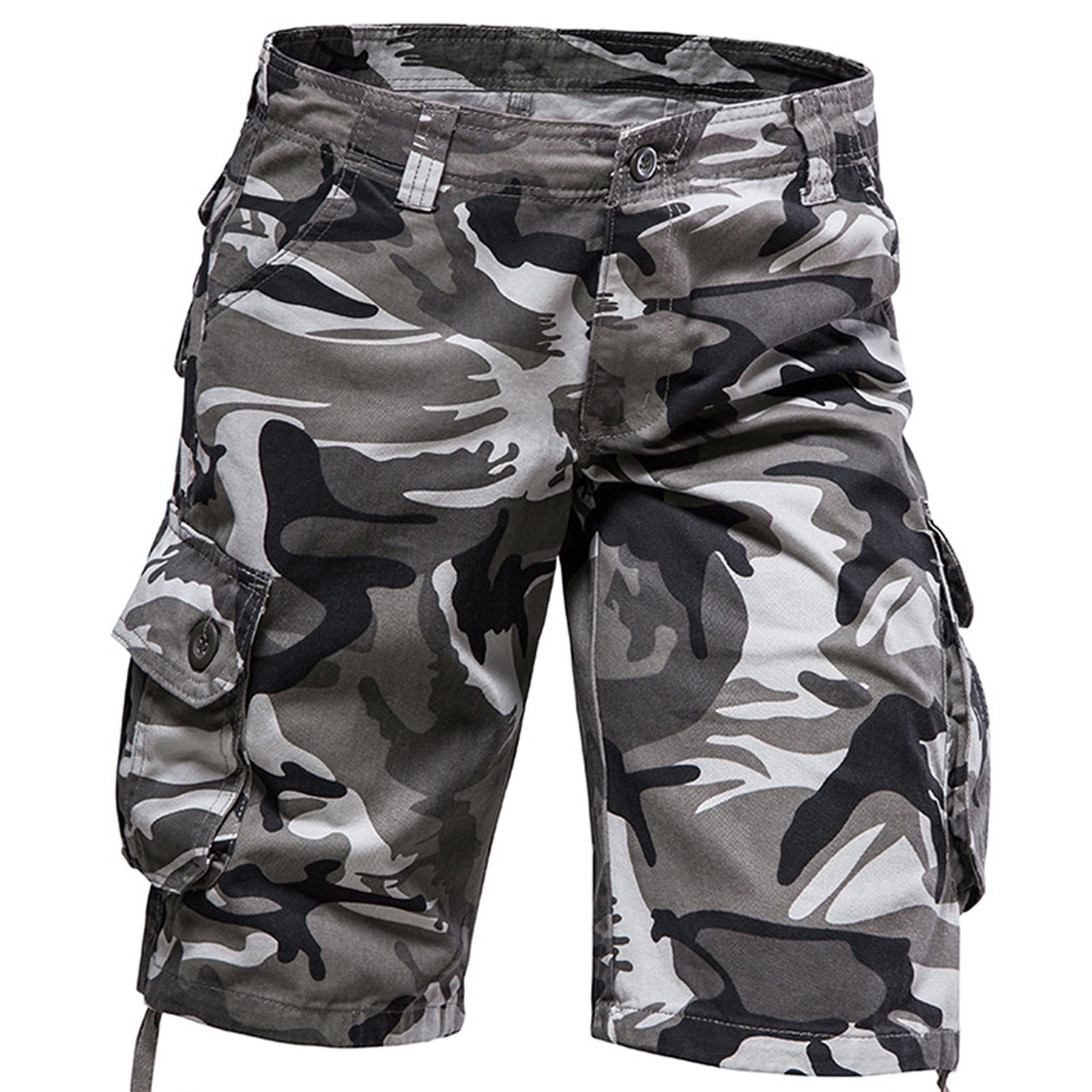 国内で当店のみ GOJOYJINNI - Camouflage Cargo Shorts Awdenio-Mens-Shorts-Stretch-