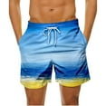 thumbnail image 1 of Awdenio Mens Shorts Swim Trunks Hawaiian Bathing Lining Suit Swimsuits Beach Shorts with Pockets, 1 of 4