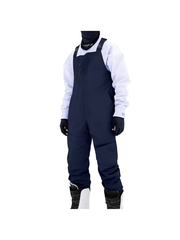 Mens Ski Pants Snowboard Bib Outdoor Waterproof Insulated Ripstop Snowboarding Overalls Winter
