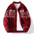 thumbnail image 1 of Awdenio Mens Sweater Christmas Cardigans Funny Xmas Open Front Button Down Knit Coat Outwear, 1 of 3
