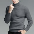 thumbnail image 1 of Awdenio Mens Sweater Slim Fit Turtleneck Sweater Casual Pullover Sweater Lightweight Ribbed Sweater, 1 of 4