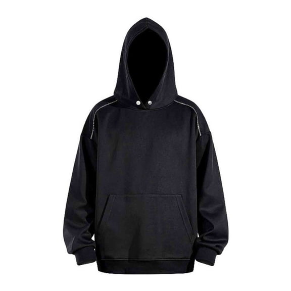 Awdenio Mens Sweatshirt Contrast Stitching Long Sleeve Hooded Sweatshirt Pullover Tops with Pocket