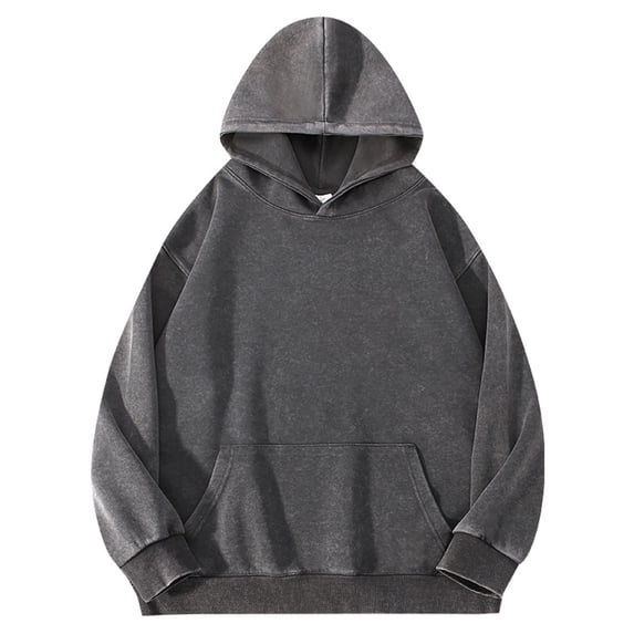 Awdenio Mens Sweatshirt Loose Fit Sweatshirt Fall Winter Thick Hoodie Jacket
