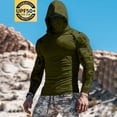 thumbnail image 1 of Awdenio Mens Sweatshirt Sun Protection Long Sleeve Hiking Running Hooded Quick Dry Lightweight, 1 of 3