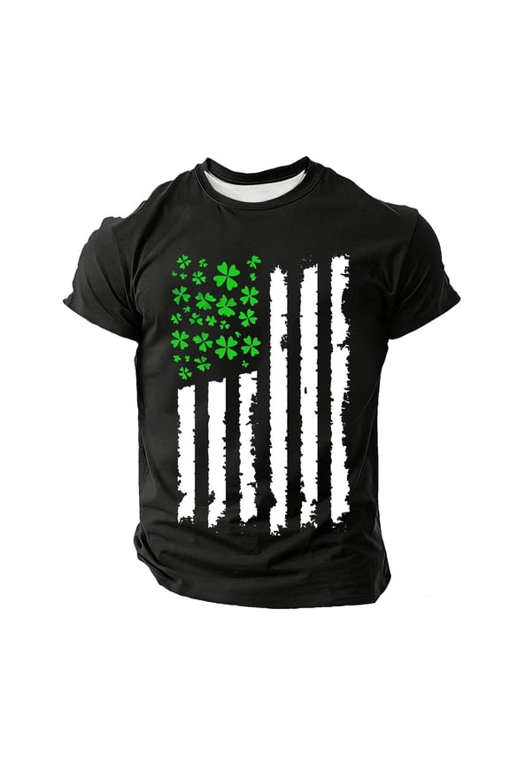 Mens T Shirts Saint Patricks Day T Shirts Funny St Pattys Tees for Partying Parade Tee for Guys