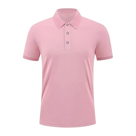 Awdenio Mens T-shirt Solid Color Casual Neck Turndown Collar Sleeved Tops Blouse Regular Fit T-Shirt Top For Spring Summer Holiday