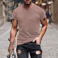 thumbnail image 1 of Awdenio Mens T-shirt Striped New Fashion Casual T-shirt Print Sports Short Sleeve Round-Neck Blouses Shirts Durable, Stretch & Stylish,Size M-4XL, 1 of 5