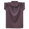 thumbnail image 1 of Awdenio Mens T-shirt Summer Light And Thin Lapel Short Sleeved T-shirt For Men's Ice Sil Top Top/shirt Comfortable, Breathable, for Daily Casual Wear, 1 of 8