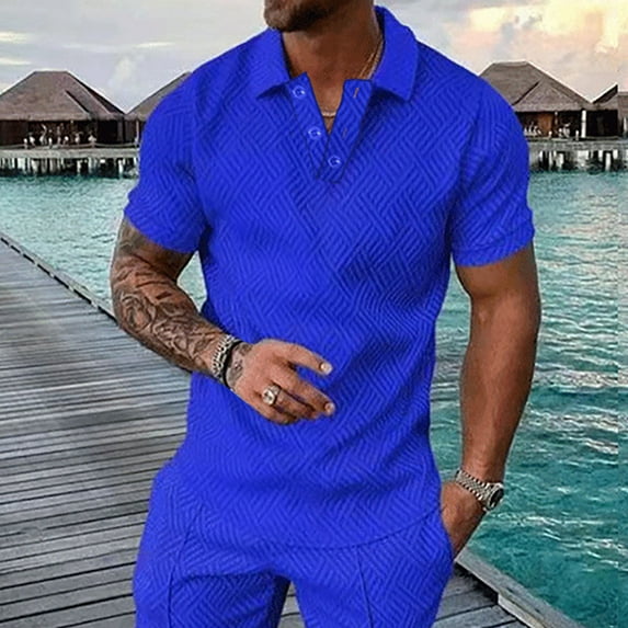 Awdenio Mens T-shirt Track Summer Short Outfits Fashion Shirt Casual Short Sleeve Short Sleeve Turndown Collar Blouse & Shirt Machine Washable, Knit Fabric, No Sheer