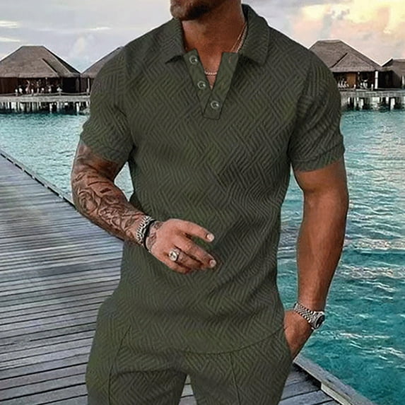 Awdenio Mens T-shirt Track Summer Short Outfits Fashion Shirt Casual Short Sleeve Short Sleeve Turndown Collar Blouse & Shirt Perfect for Weekend Casual Summer Wea