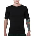 thumbnail image 1 of Awdenio Mens T-shirt Training Tight Fitting Fitness T-shirt Solid Color Quick Drying Short Sleeved Round Neck Top/shirt Fashion-Forward Design,Size S-2XL, 1 of 8