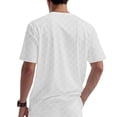 thumbnail image 1 of Awdenio Mens T-shirts Casual Geo Textured Round Neck Short Sleeve Tee Shirt Tops, 1 of 8