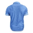 thumbnail image 1 of Awdenio Mens T-shirts Casual Shirts Classic Short Sleeve Basic Golf Button Shirt with Pocket, 1 of 5