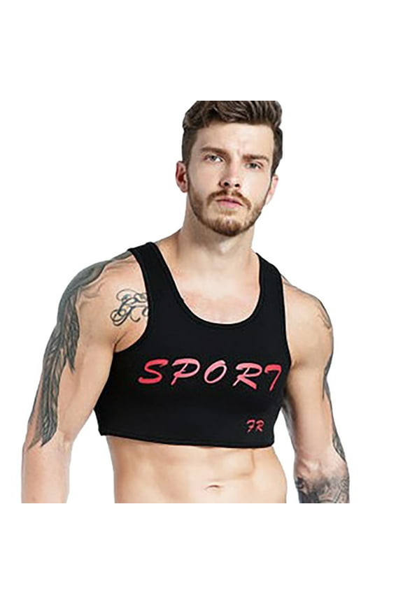 Mens Tank Top Chest Vest Basketball Dumbbell Training Sports Vest Chest Vest Vest Loose Breathable Base Shirt,Size S-L