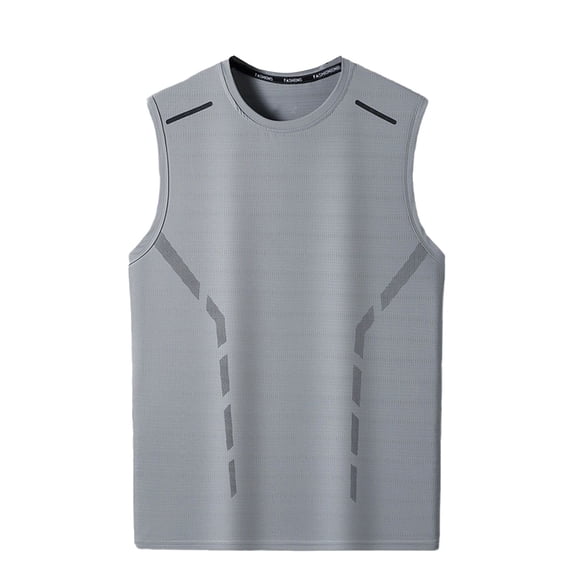 Awdenio Mens Tank Top Clearance Fashion Casual Solid Color Close Fitting Round-Neck Sleeveless Sports Tank Top Blouse Perfect for Active Lifestyles,Size M-5XL
