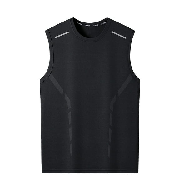Awdenio Mens Tank Top Fashion Casual Solid Color Close Fitting Round-Neck Sleeveless Sports Tank Top Blouse Perfect for Active Lifestyles,Size M-5XL